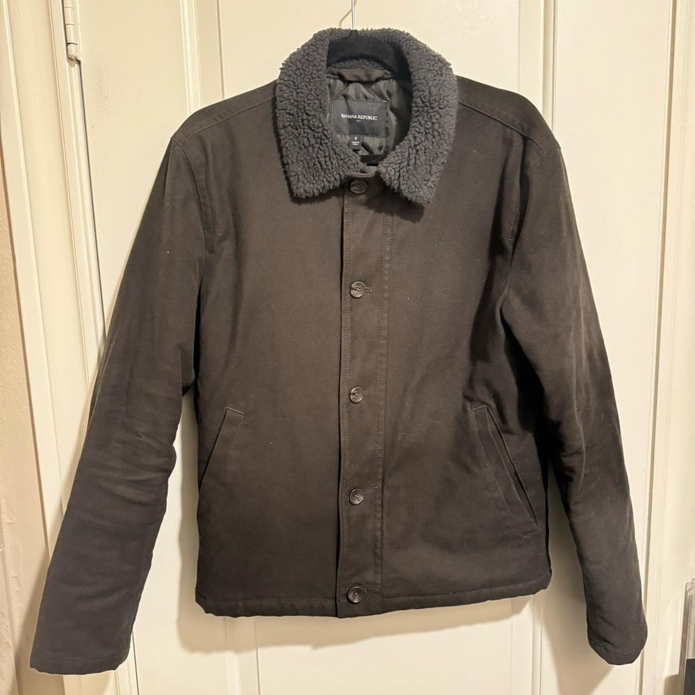 Banana Republic Sueded Sherpa Jacket